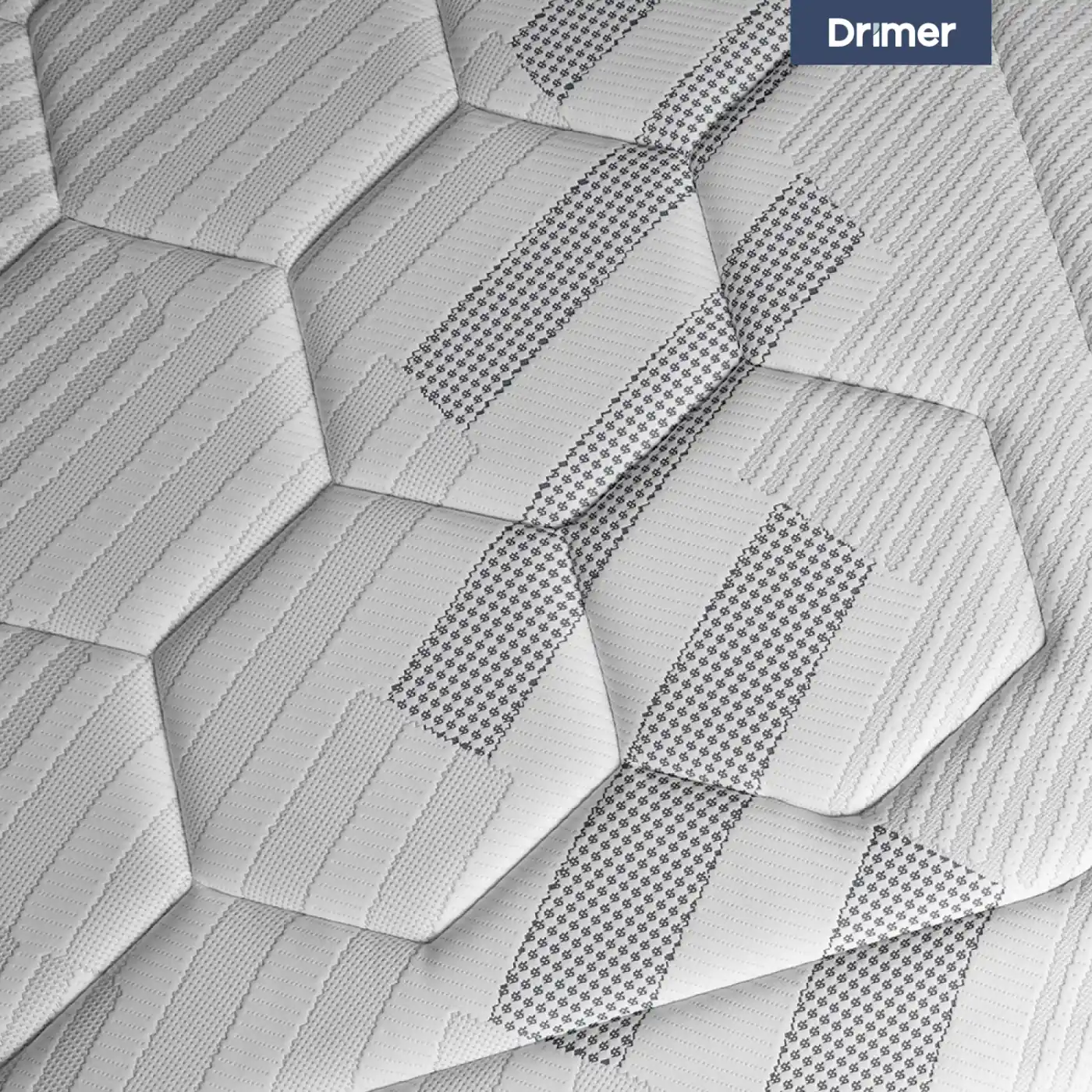 DORMITORIO CON CAJONES DRIMER CROMOPEDIC QUEEN SOFÍA + VELADORES - 4