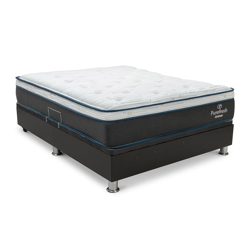 CAMA BOXET DRIMER PURE FRESH LAQUEADA 1.5 PLAZAS GRIS - 2