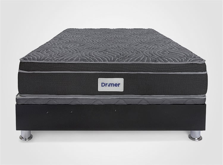 CAMA BOXET DRIMER VENTUS LAQUEADA 2 PLAZAS GRIS - 3