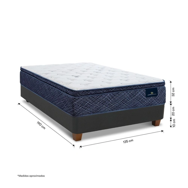 CAMA AMERICANA SERTA KENYA 2 PLAZAS - 4