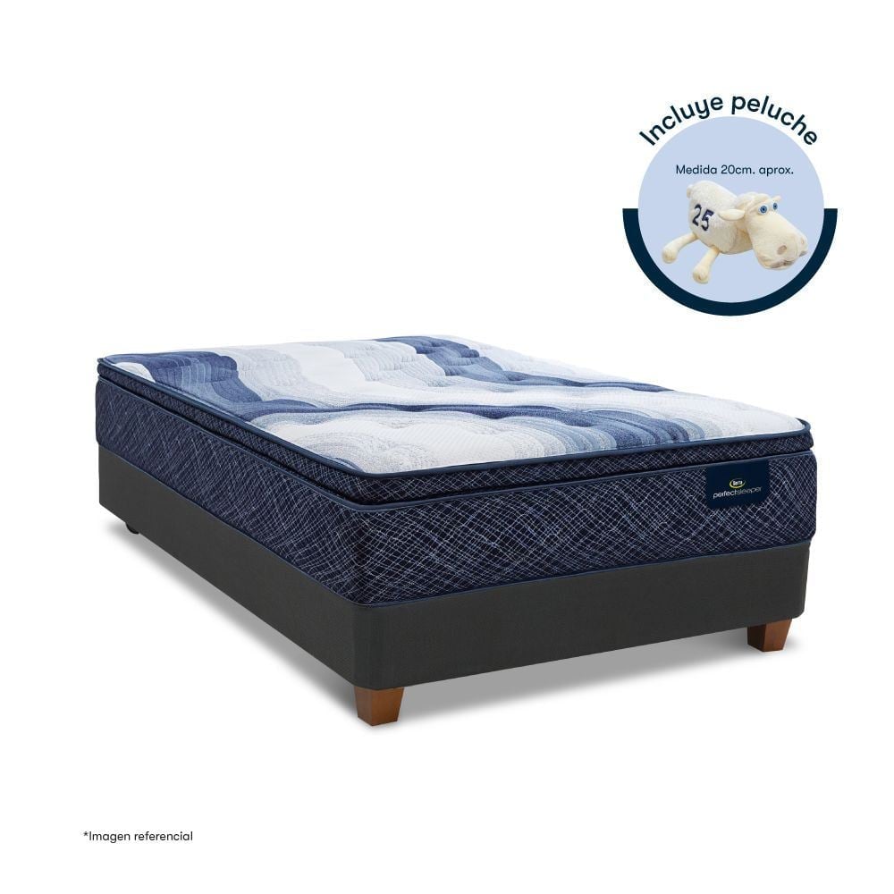 CAMA SERTA CHARLOTTE SKY 2 PLAZAS - 1