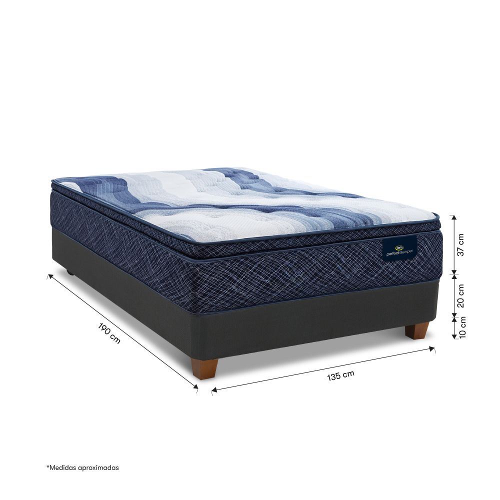 CAMA SERTA CHARLOTTE SKY 2 PLAZAS - 3