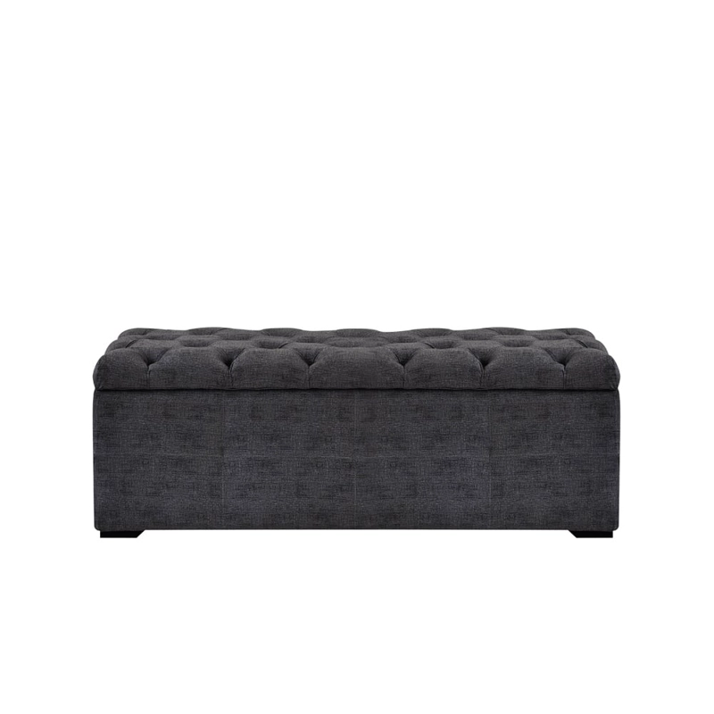 DORMITORIO AMERICANO FORLI POCKET PLATINIUM 2 PLAZAS TAPIZADO + BAÚL - 6