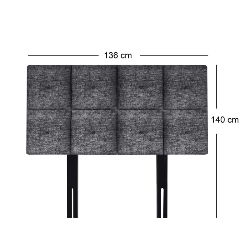 DORMITORIO AMERICANO FORLI POCKET PLATINIUM 2 PLAZAS TAPIZADO + BAÚL - 7
