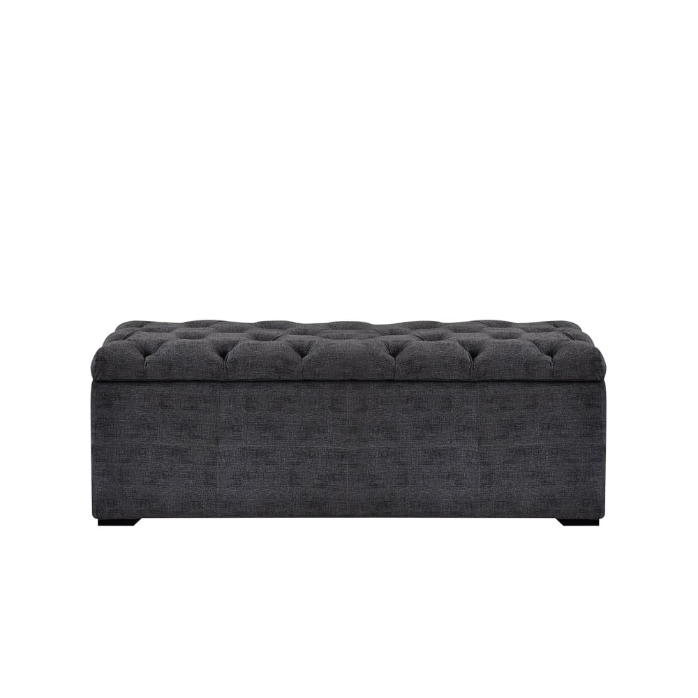 DORMITORIO AMERICANO FORLI POCKET PLATINIUM QUEEN TAPIZADO + BAÚL - 6