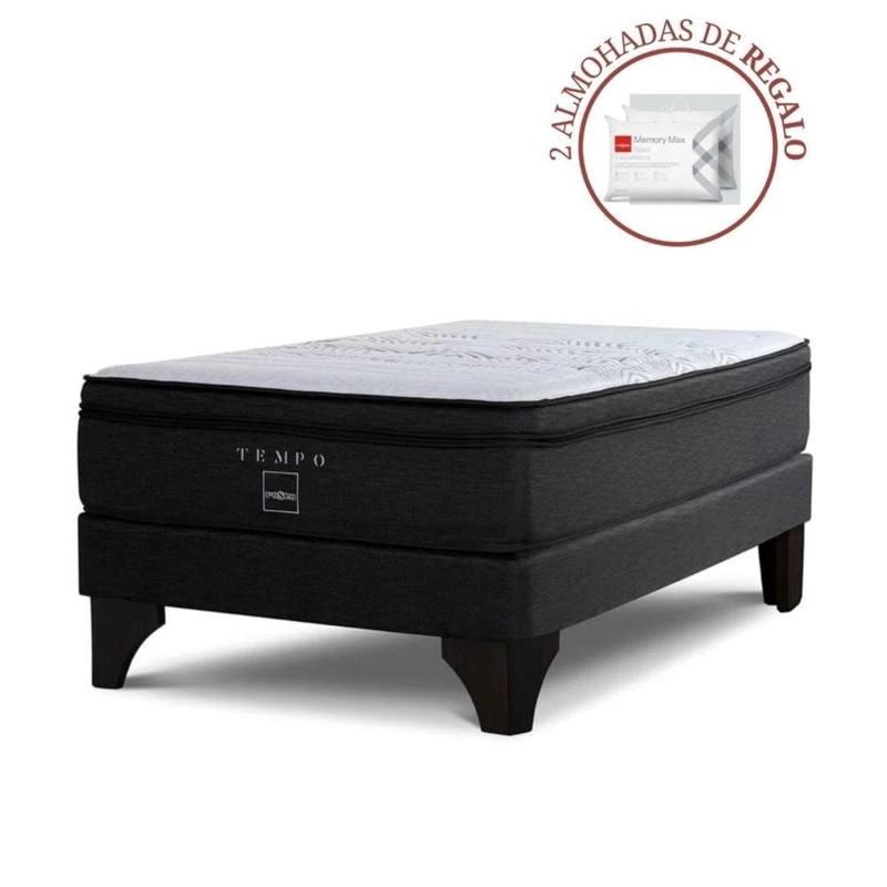CAMA EUROPEA ROSEN TEMPO 2 PLAZAS + 2 ALMOHADAS MEMORY MAX - 1