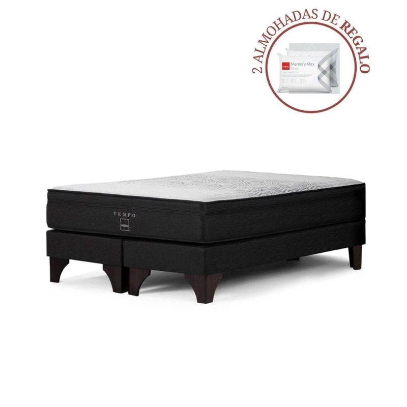 CAMA EUROPEA ROSEN TEMPO KING + 2 ALMOHADAS MEMORY MAX - 1