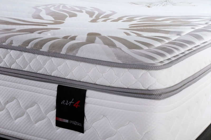 DORMITORIO EUROPEO ROSEN ART 4 KING ISSEY GRAFITO + 2 VELADORES + 2 ALMOHADAS MEMORY MAX - 6