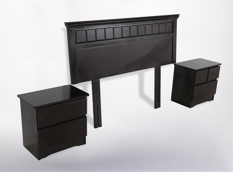 SET CABECERA EL CISNE 2 PLAZAS + 2 VELADORES - 2