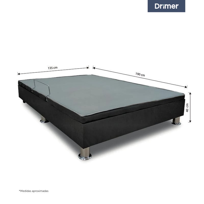 BASE DRIMER PRACTIBOX 2 PLAZAS GRIS - 2