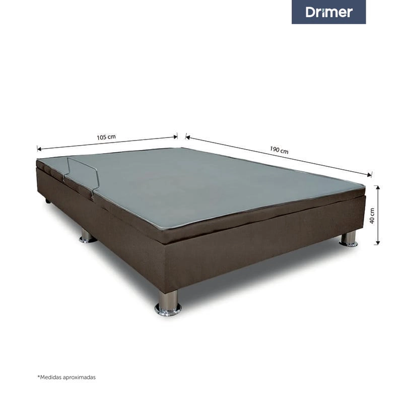 BASE DRIMER PRACTIBOX MARRÓN 1.5 PLAZAS - 2
