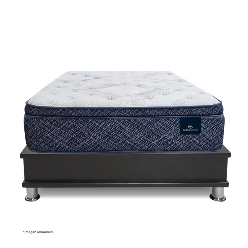 CAMA CON CAJONES SERTA FINEZZA KING GRIS - 2