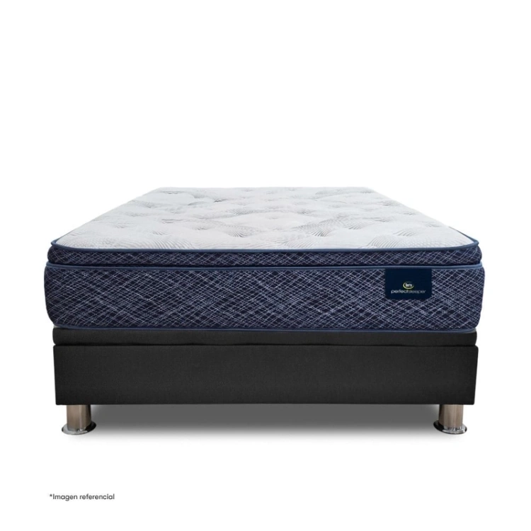 CAMA BOXET SERTA FINEZZA 2 PLAZAS GRIS - 3