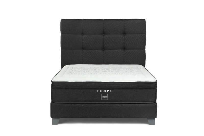 DORMITORIO ROSEN TEMPO 2 PLAZAS ISSEY GRAFITO + 2 ALMOHADAS - 2