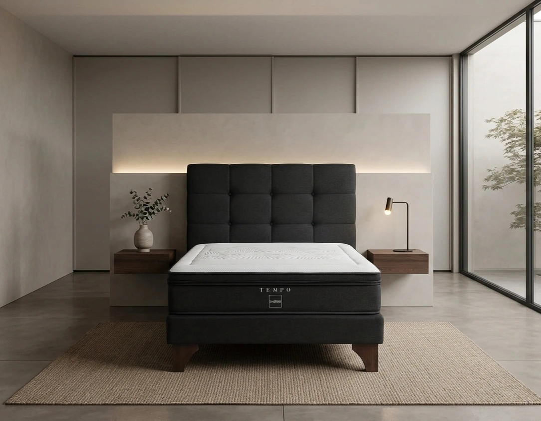 DORMITORIO EUROPEO ROSEN TEMPO 2 PLAZAS ISSEY GRAFITO + 2 ALMOHADAS - 1