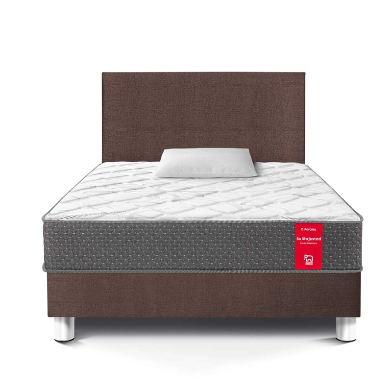 DORMITORIO AMERICANO PARAÍSO SU MAJESTAD DE LUJO 1.5 PLAZAS CHOCOLATE + 1 ALMOHADA + PROTECTOR - 3