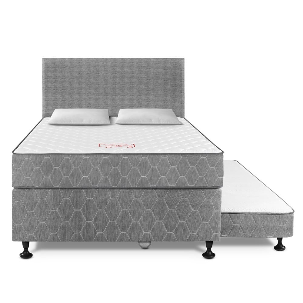 DORMITORIO DIVÁN PARAÍSO 2 PLAZAS + 2 ALMOHADAS + PROTECTOR - 3
