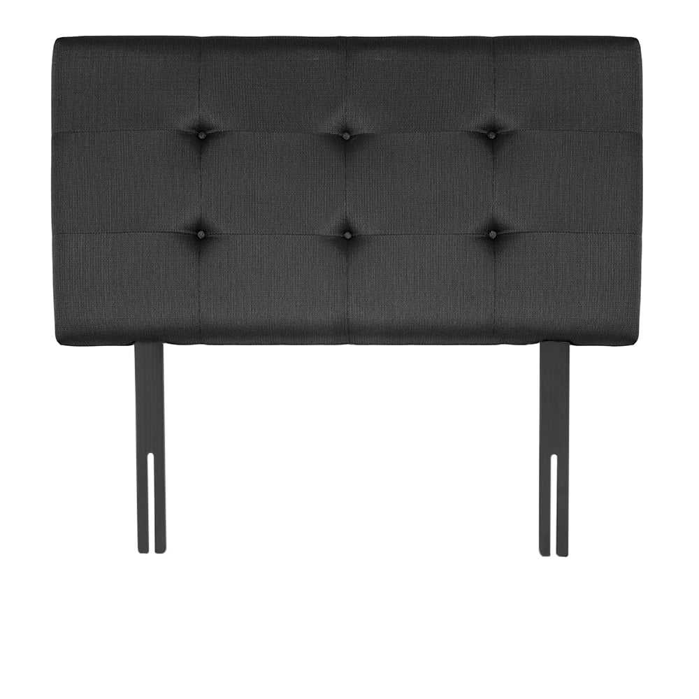 CABECERA DRIMER TELA ALFA GRIS 2 PLAZAS NEGRO - 1