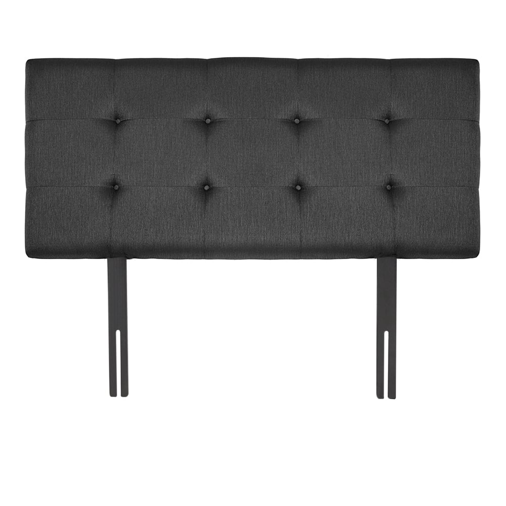 CABECERA DRIMER TELA ALFA GRIS QUEEN NEGRO - 1
