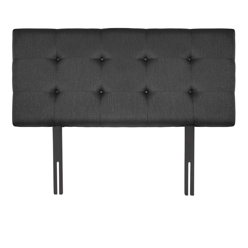 CABECERA DRIMER TELA ALFA GRIS KING NEGRO - 1