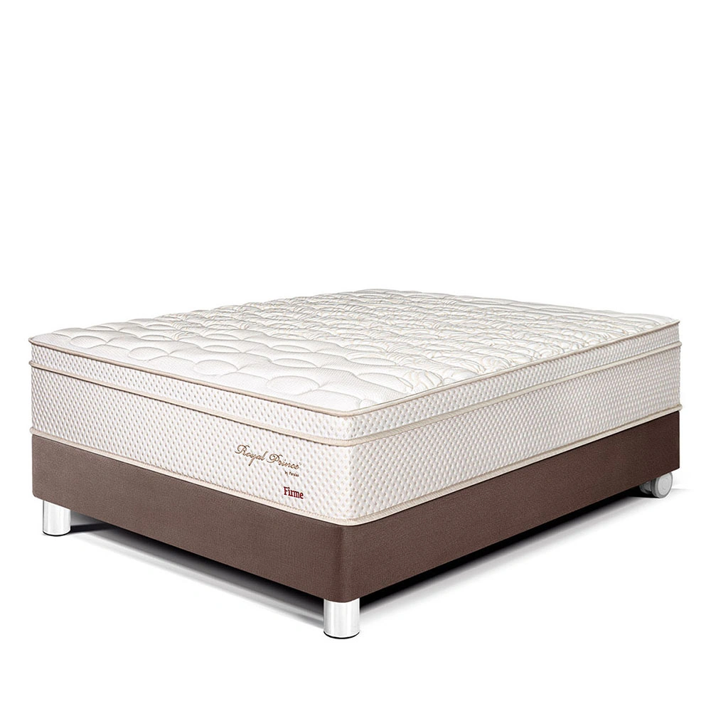 CAMA PARAÍSO ROYAL PRINCE 2 PLAZAS CHOCOLATE + 2 ALMOHADAS VISCOELÁSTICAS - 1