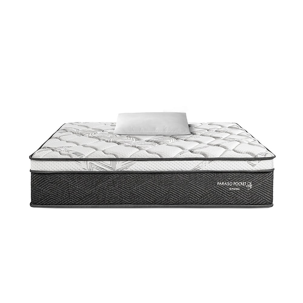 COLCHÓN PARAÍSO POCKET STAR 1.5 PLAZAS + 1 ALMOHADA + PROTECTOR - 3