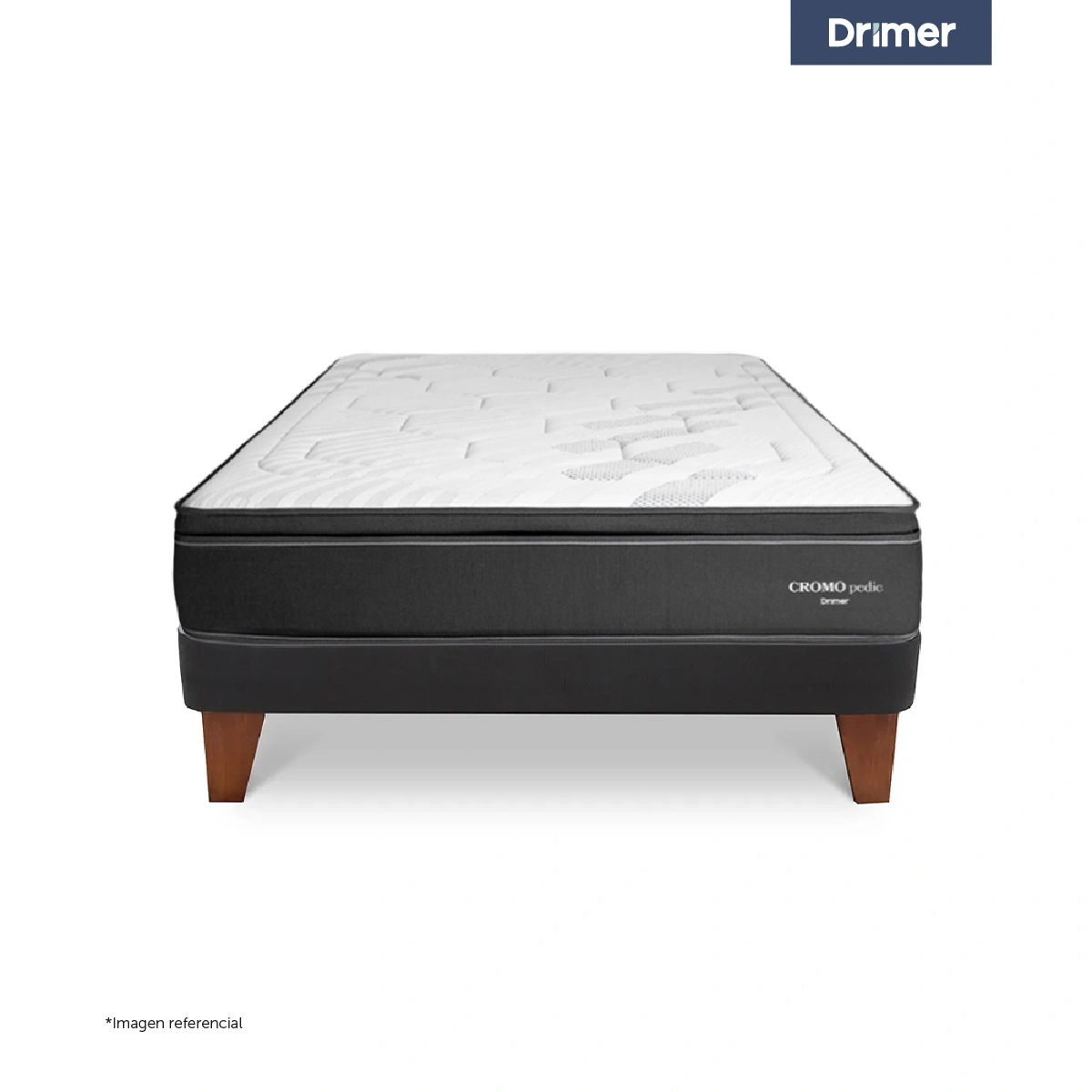 CAMA EUROPEA DRIMER CROMOPEDIC GOLD 1.5 PLAZAS - 2