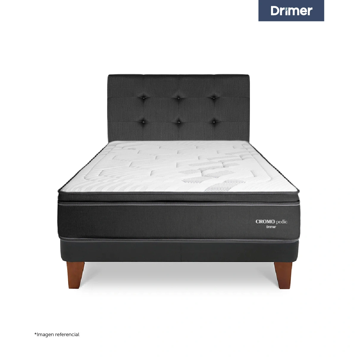 DORMITORIO EUROPEO DRIMER CROMOPEDIC GOLD 1.5 PLAZAS - 2