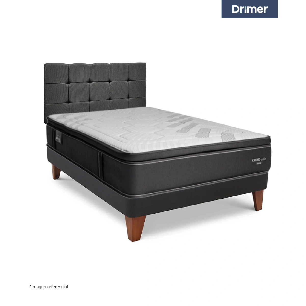 DORMITORIO EUROPEO DRIMER CROMOPEDIC GOLD 2 PLAZAS - 1