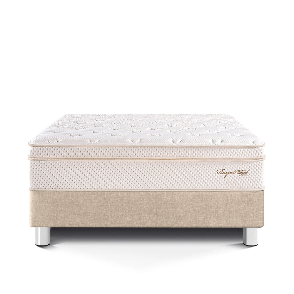 CAMA PARAÍSO ROYAL CLOUD QUEEN CHAMPAGNE + 2 ALMOHADAS VISCOELÁSTICAS - 3