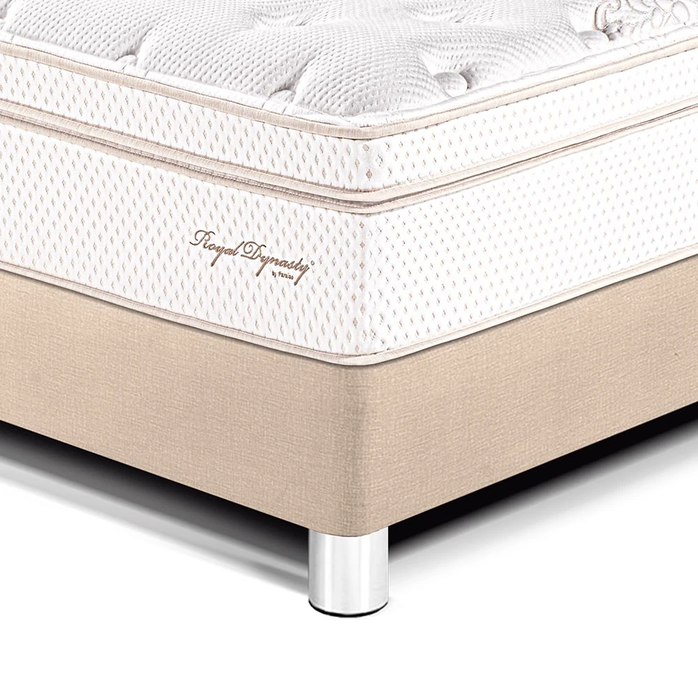 CAMA PARAÍSO ROYAL DYNASTY 1.5 PLAZAS CHAMPAGNE + 1 ALMOHADA VISCOELÁSTICA - 2