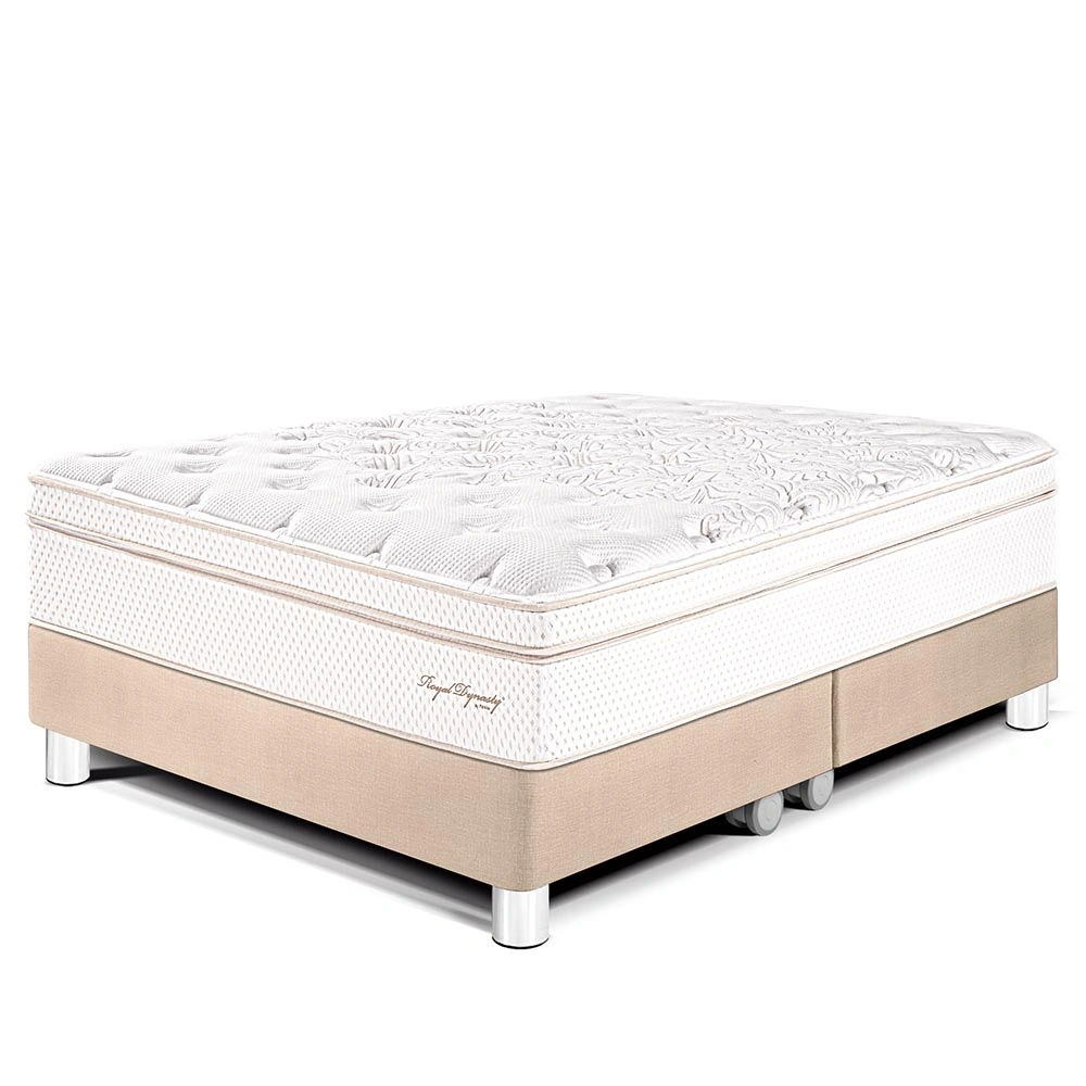 CAMA PARAÍSO ROYAL DYNASTY QUEEN CHAMPAGNE + 2 ALMOHADAS VISCOELÁSTICAS - 1