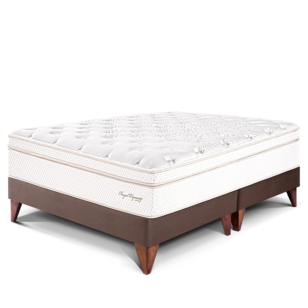 CAMA EUROPEA PARAÍSO ROYAL DYNASTY QUEEN CHOCOLATE + 2 ALMOHADAS VISCOELÁSTICAS - 1