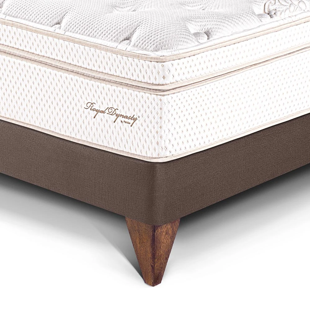CAMA EUROPEA PARAÍSO ROYAL DYNASTY QUEEN CHOCOLATE + 2 ALMOHADAS VISCOELÁSTICAS - 2