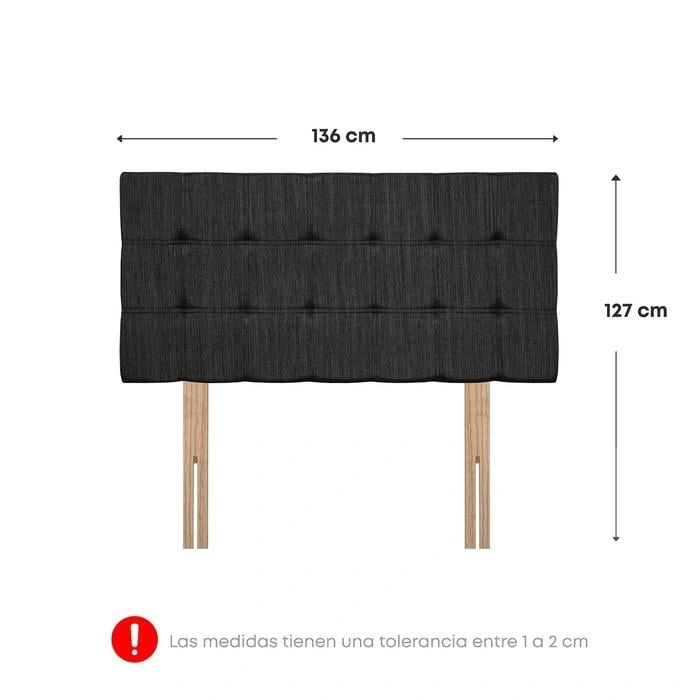 DORMITORIO CON CAJONES FORLI POLARIS 2 PLAZAS + RECLINABLE FE + 2 ALMOHADAS - 7