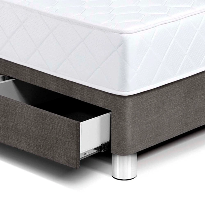DORMITORIO AMERICANO CON CAJONES PARAÍSO MILANO 2 PLAZAS + 2 ALMOHADAS + PROTECTOR - 3