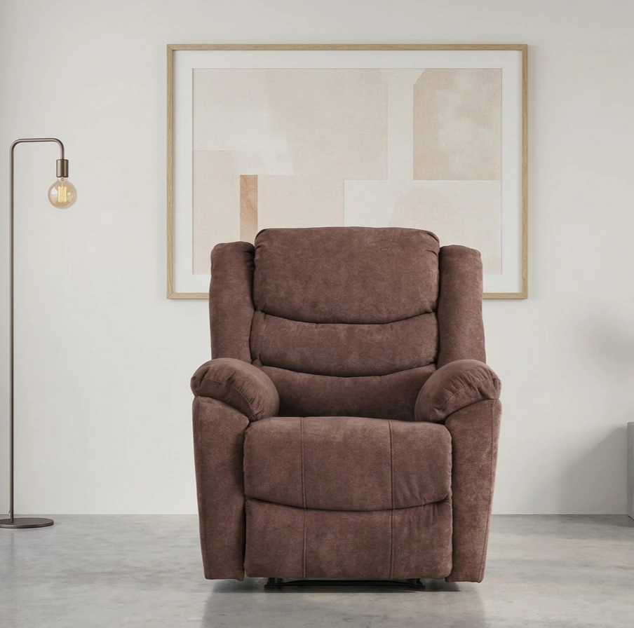 SILLÓN RECLINABLE RIPLEY HOME WOLF 1 CUERPO MARRÓN - 1