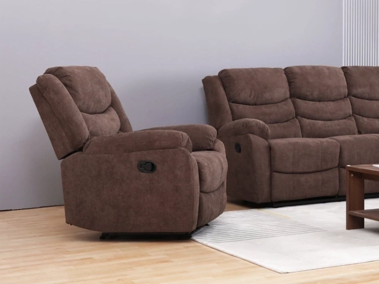 SILLÓN RECLINABLE RIPLEY HOME WOLF 1 CUERPO MARRÓN - 11