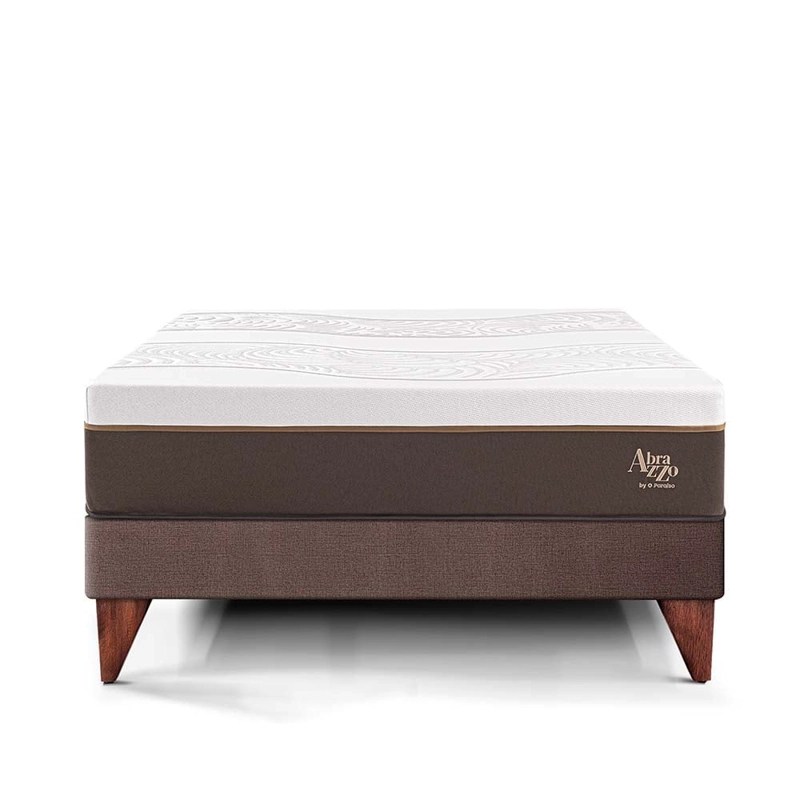 CAMA EUROPEA PARAÍSO ROYAL ABRAZZO 2 PLAZAS CHOCOLATE + 2 ALMOHADAS VISCOELÁSTICAS - 3