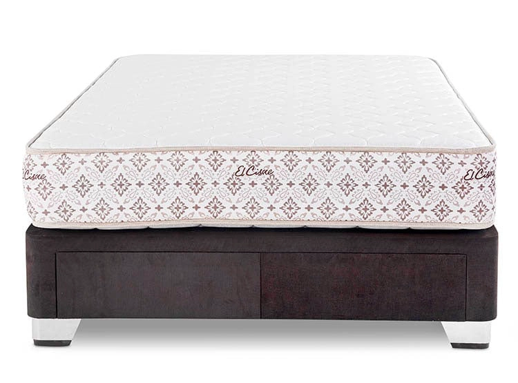 CAMA EUROPEA EL CISNE CON CAJONES BASIC 2 PLAZAS - 2