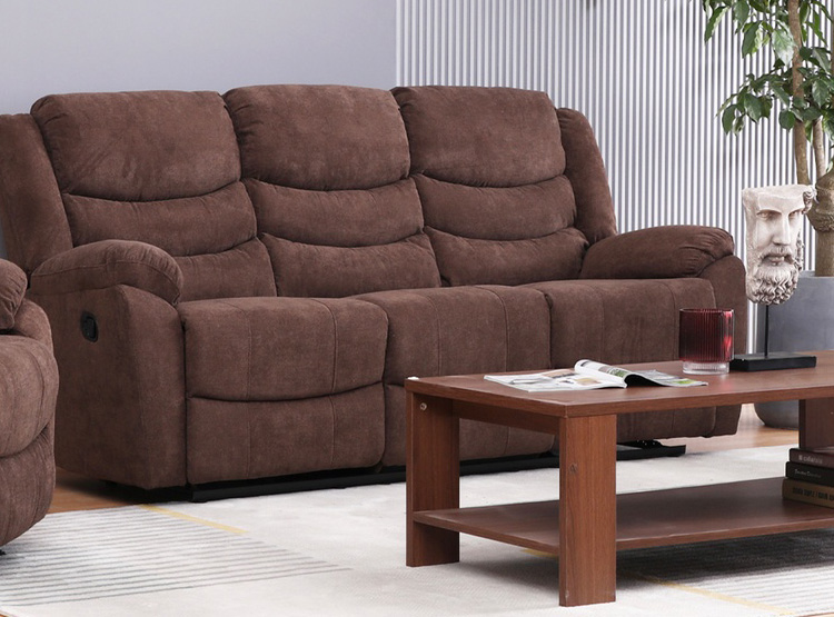 SILLÓN RIPLEY HOME WOLF RECLINABLE 3 CUERPOS DE PINO MARRÓN