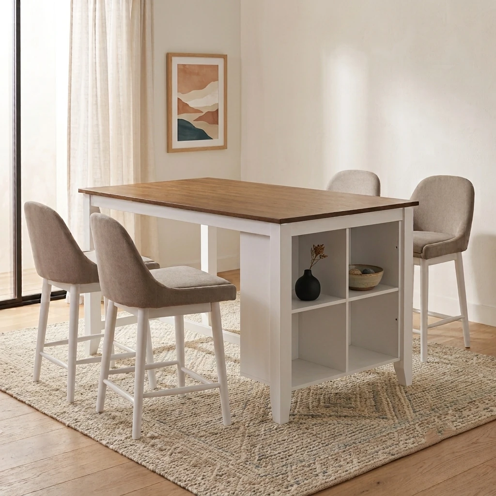 JUEGO COMEDOR RIPLEY HOME STOOL 4 SILLAS - 1