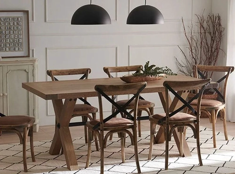 MESA DE COMEDOR MAISON LINETT CORSICA 180X100 CM - 5