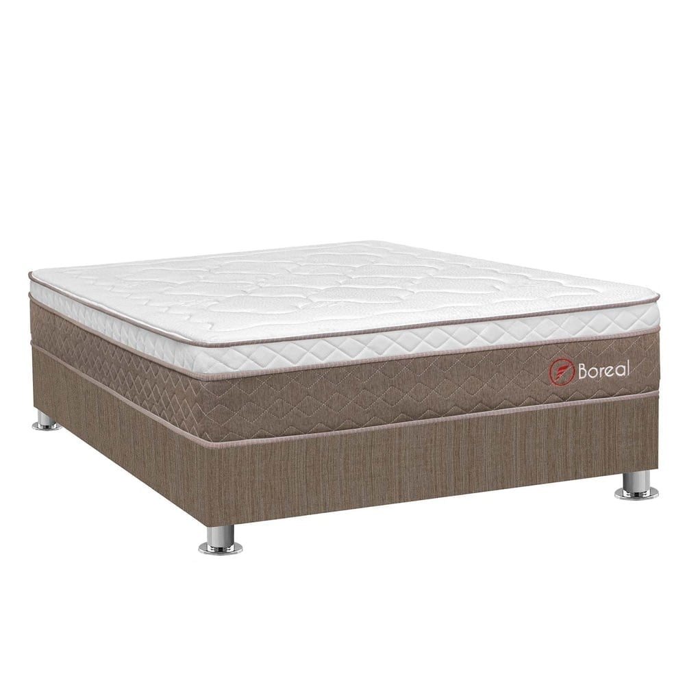 CAMA AMERICANA FORLI BOREAL POCKET SS 1.5 PLAZAS + CABECERA - 1