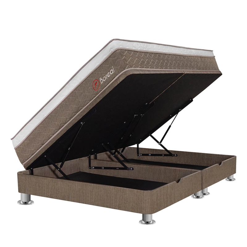 CAMA BOXET FORLI BOREAL POCKET SS QUEEN GRIS - 1