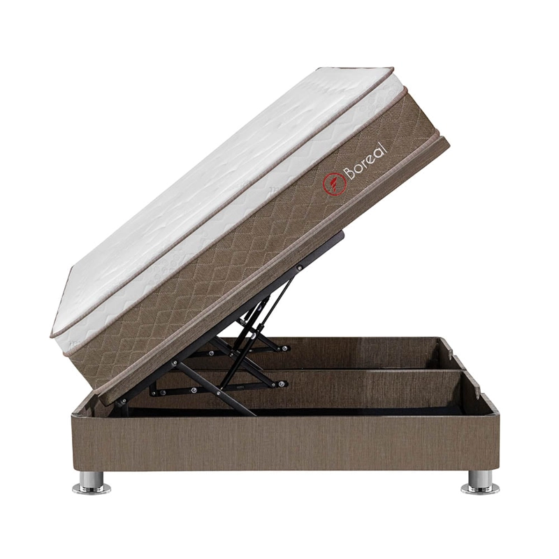 CAMA BOXET FORLI BOREAL POCKET SS QUEEN GRIS - 2