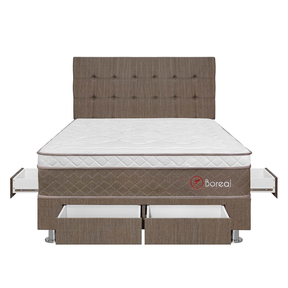 DORMITORIO AMERICANO CON CAJONES FORLI DORMITORIO BOREAL POCKET SS + CABECERA 2 PLAZAS - 2