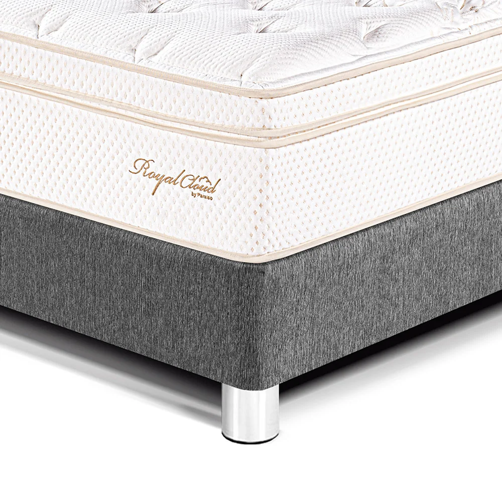 CAMA PARAÍSO ROYAL CLOUD 2 PLAZAS GRIS + 2 ALMOHADAS VISCOELÁSTICAS - 2