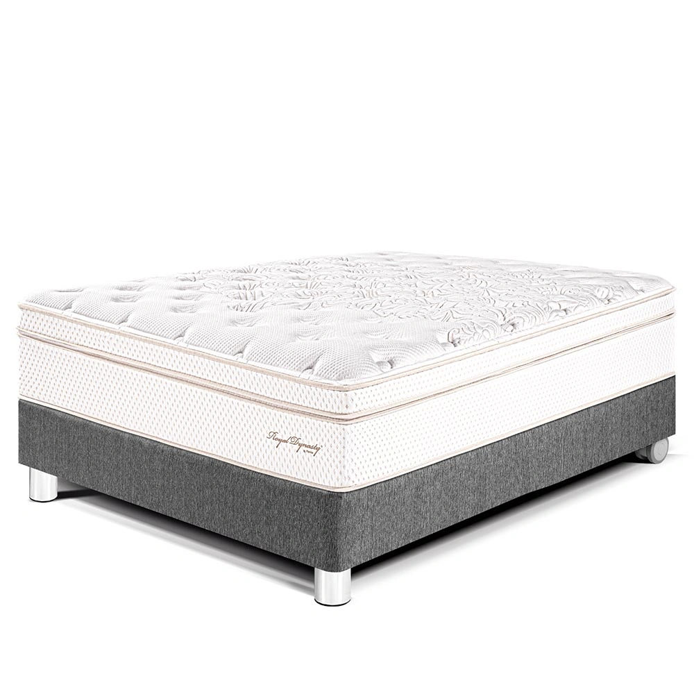 CAMA PARAÍSO ROYAL DYNASTY 1.5 PLAZAS GRIS + 1 ALMOHADA VISCOELÁSTICA - 1