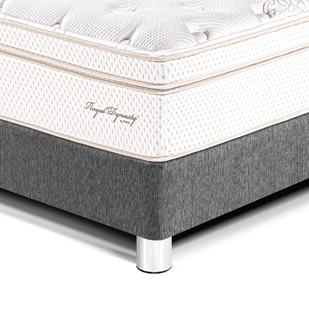 CAMA PARAÍSO ROYAL DYNASTY QUEEN GRIS + 2 ALMOHADAS VISCOELÁSTICAS - 2